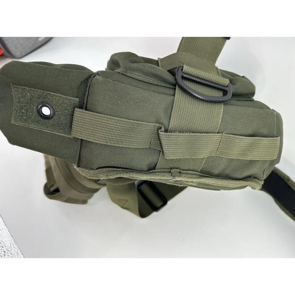UTG Tactical Crossbody Shoulder Messenger Sling Bag Green MOLLE Range Pack Gear